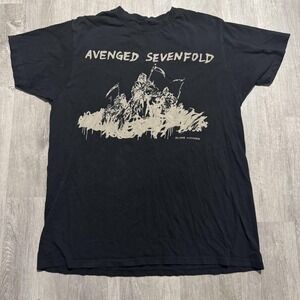 Avenged Sevenfold Shirt Mens Medium Black Become Nothing Life Is But A Dream Tee